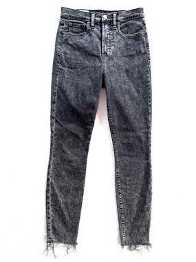 GAP True Skinny Ankle Sky High Denim Jeans, Gray Black, Size 25/0P